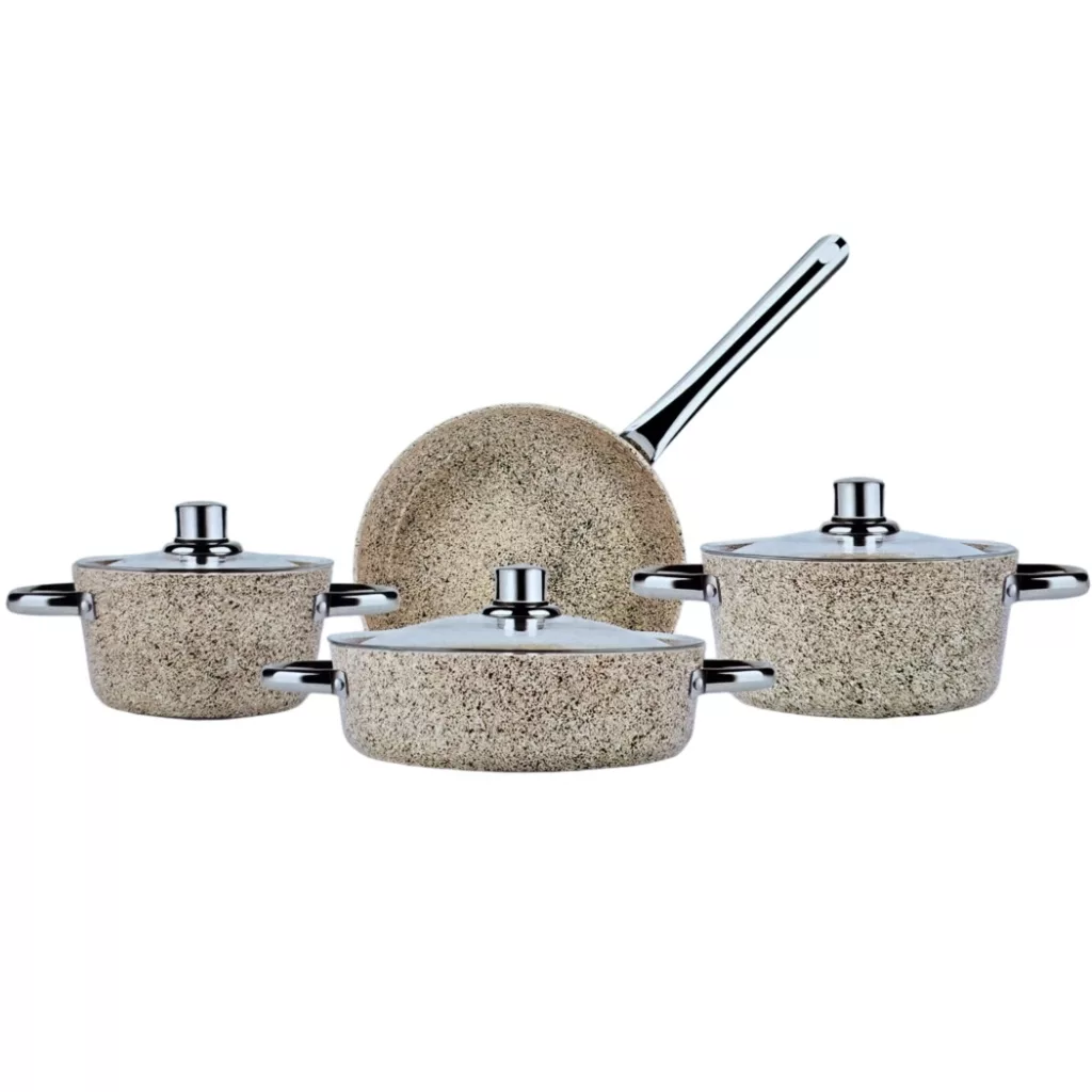 سرویس قابلمه وتابه بیوگرانیتی 7 پارچه کاراجا مدل Biogranit Nare