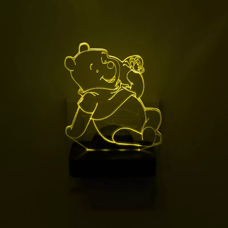 چراغ خواب اتاق کودک طرح پو مدل دیواری