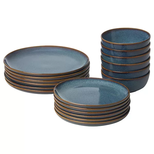 سرویس غذاخوری 18 پارچه ایکیا مدل GLADELIG