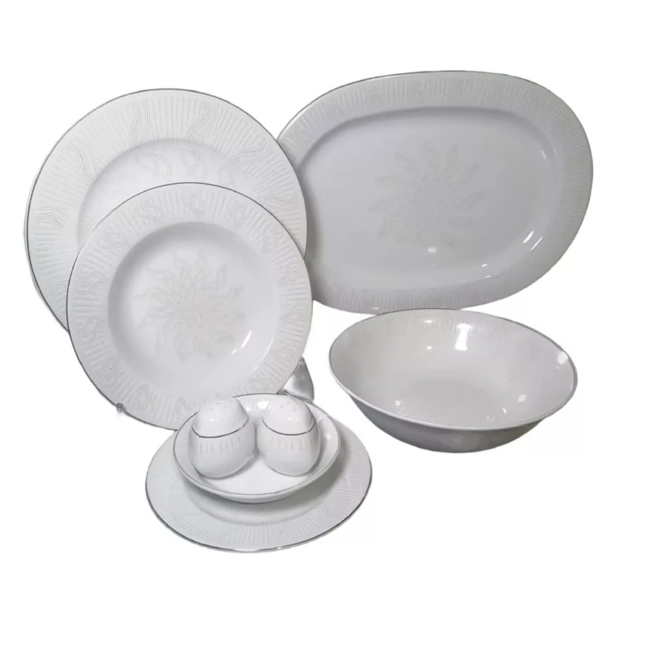 سرویس غذاخوری 28 پارچه 6 نفر مقصود مدل آکامانا لوستر