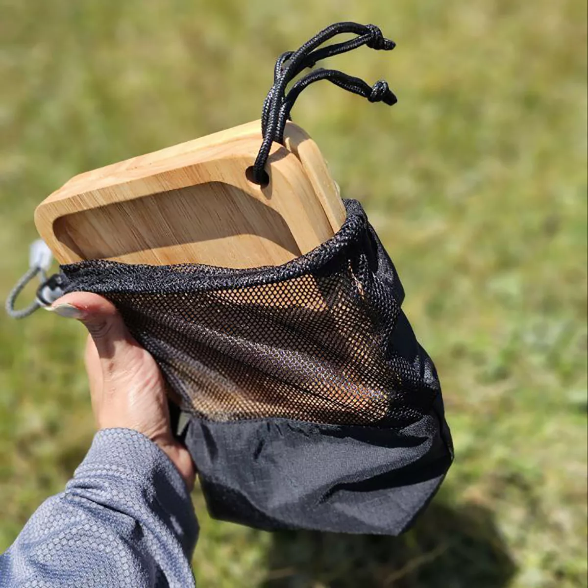 بشقاب سفری لیمو کمپ مدل چوبی