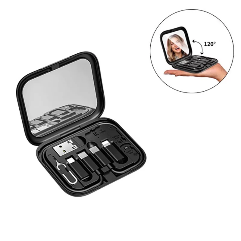 کابل تبدیل USB-C/USB به لایتنینگ/USB-C/MicroUSB بیوا مدل C-18 طول 0.28 متر