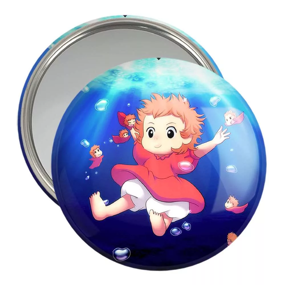 آینه جیبی خندالو طرح انیمه پونیو کد 4897