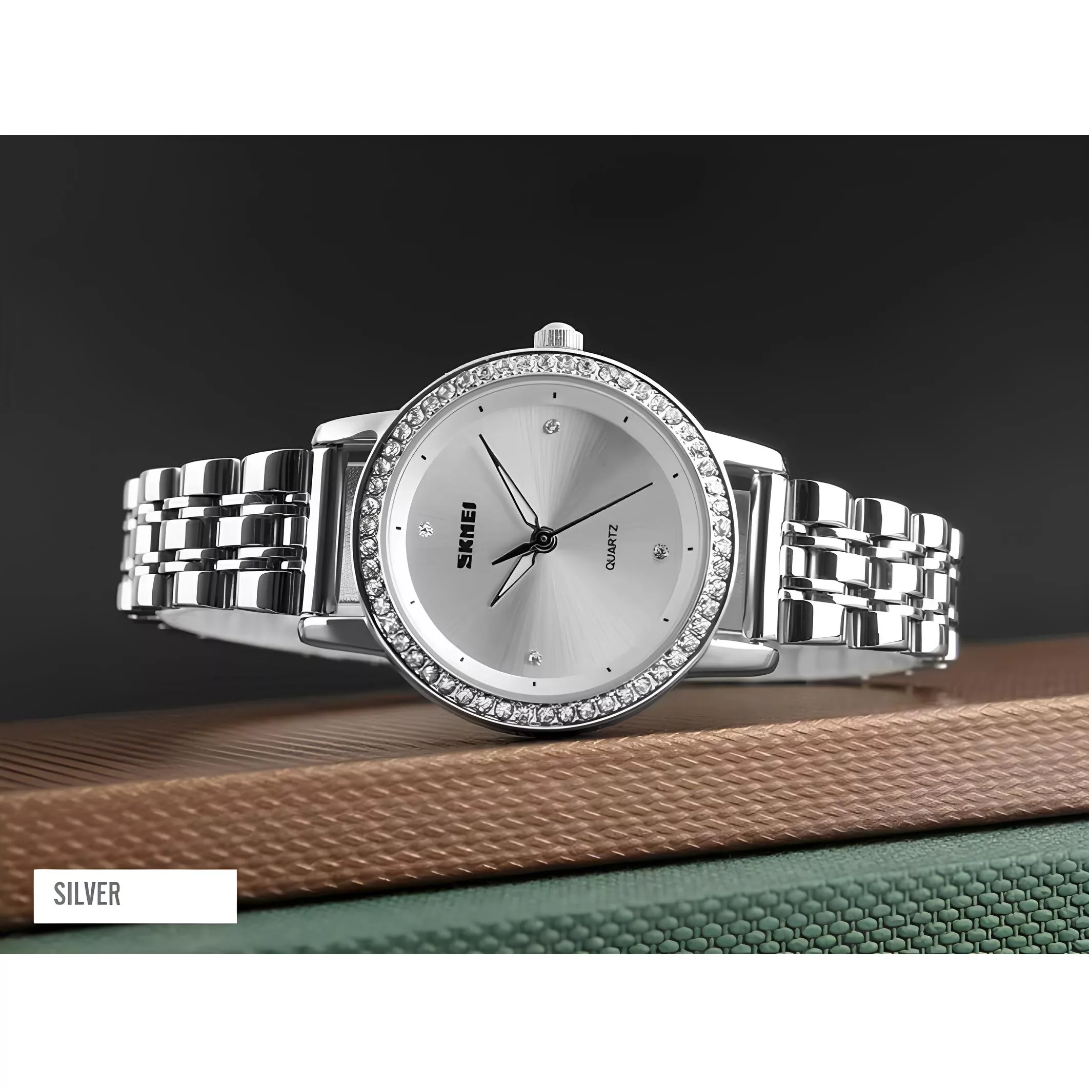 ساعت مچی عقربه‌ای زنانه اسکمی مدل 1͏31͏1͏-SLV