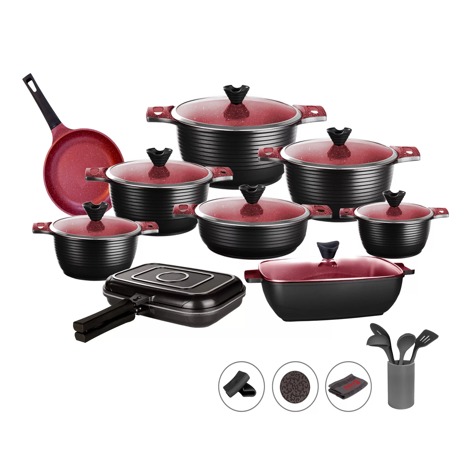 سرویس پخت و پز گرانیتی 26 پارچه کاندید مدل اوربیت سرویس پخت و پز گرانیتی 26 پارچه کاندید مدل اوربیت