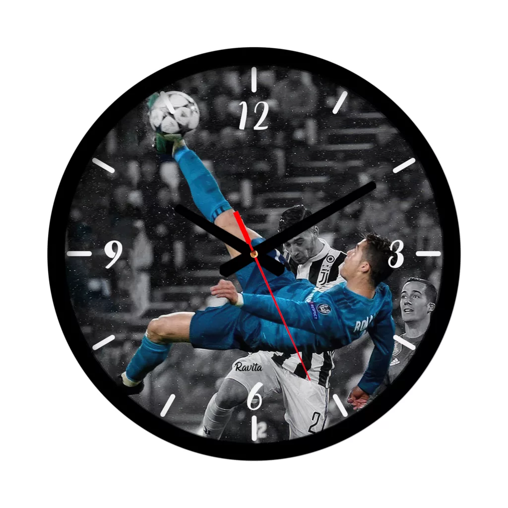 ساعت دیواری کوارتز راویتا مدل رونالدو کد 3652