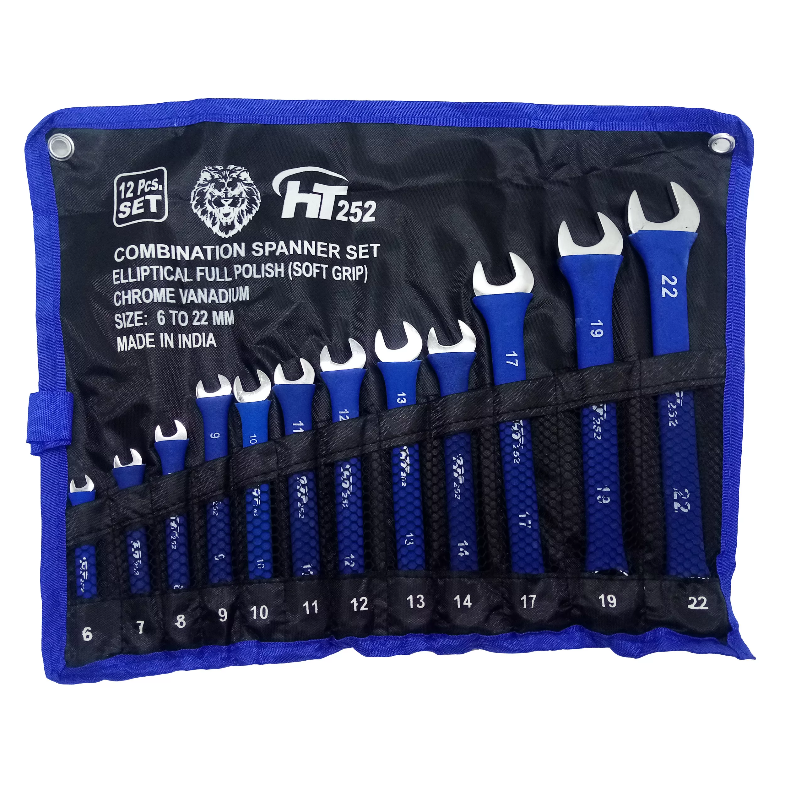 آچار یکسر تخت و یکسر رینگی اچ تی مدل SD120 مجموعه 12 عددی آچار یکسر تخت و یکسر رینگی اچ تی مدل SD120 مجموعه 12 عددی