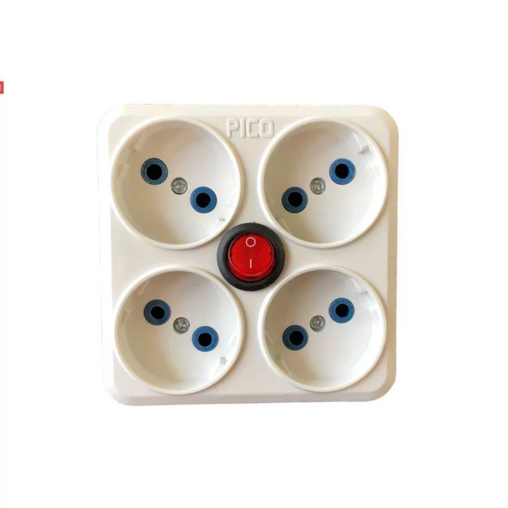 چندراهی برق پیکو مدل دیواری کلیددار