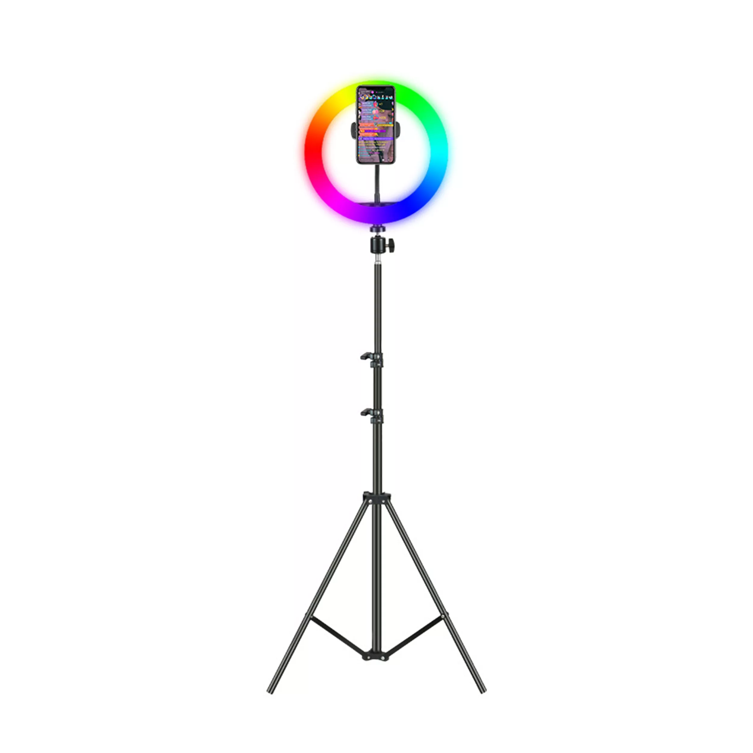 رینگ لایت مدل MJ26-RGB به همراه پایه رینگ لایت مدل MJ26-RGB به همراه پایه