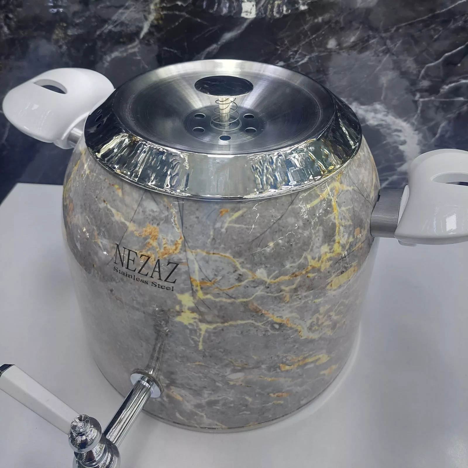 ست کتری و قوری نزاز طرح سنگ