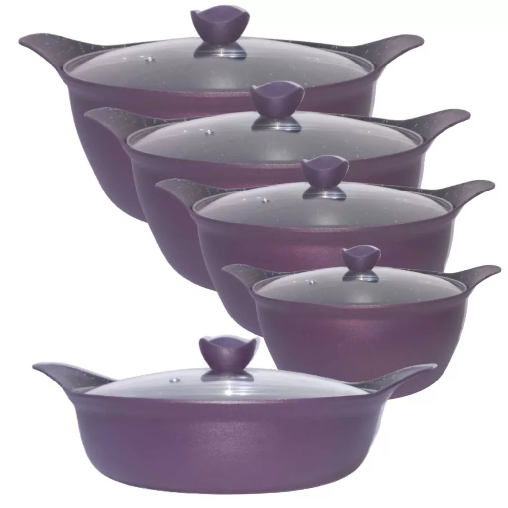 سرویس قابلمه و تابه چدنی 10 پارچه پارتینگ مدل NANO