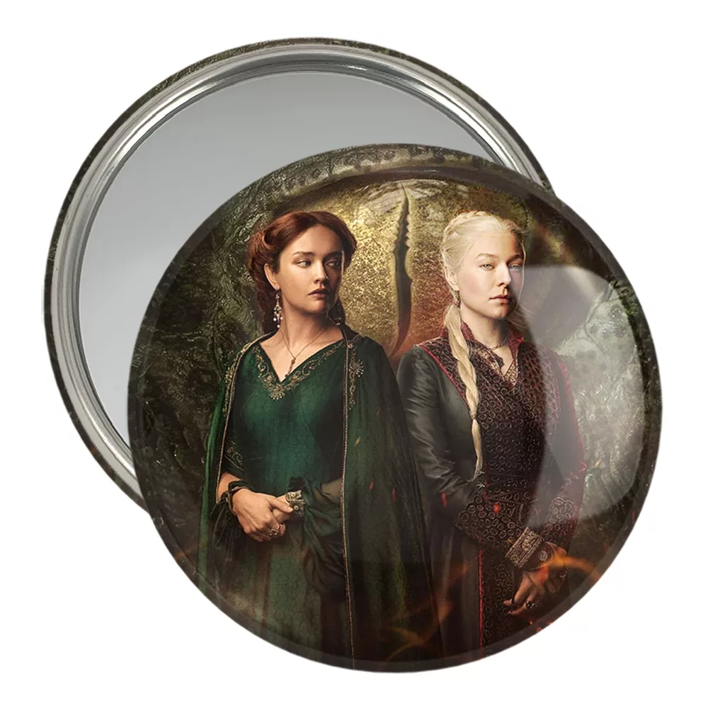 آینه جیبی خندالو مدل آلیسنت و رینیرا سریال خاندان اژدهایان House of dragon کد 28512