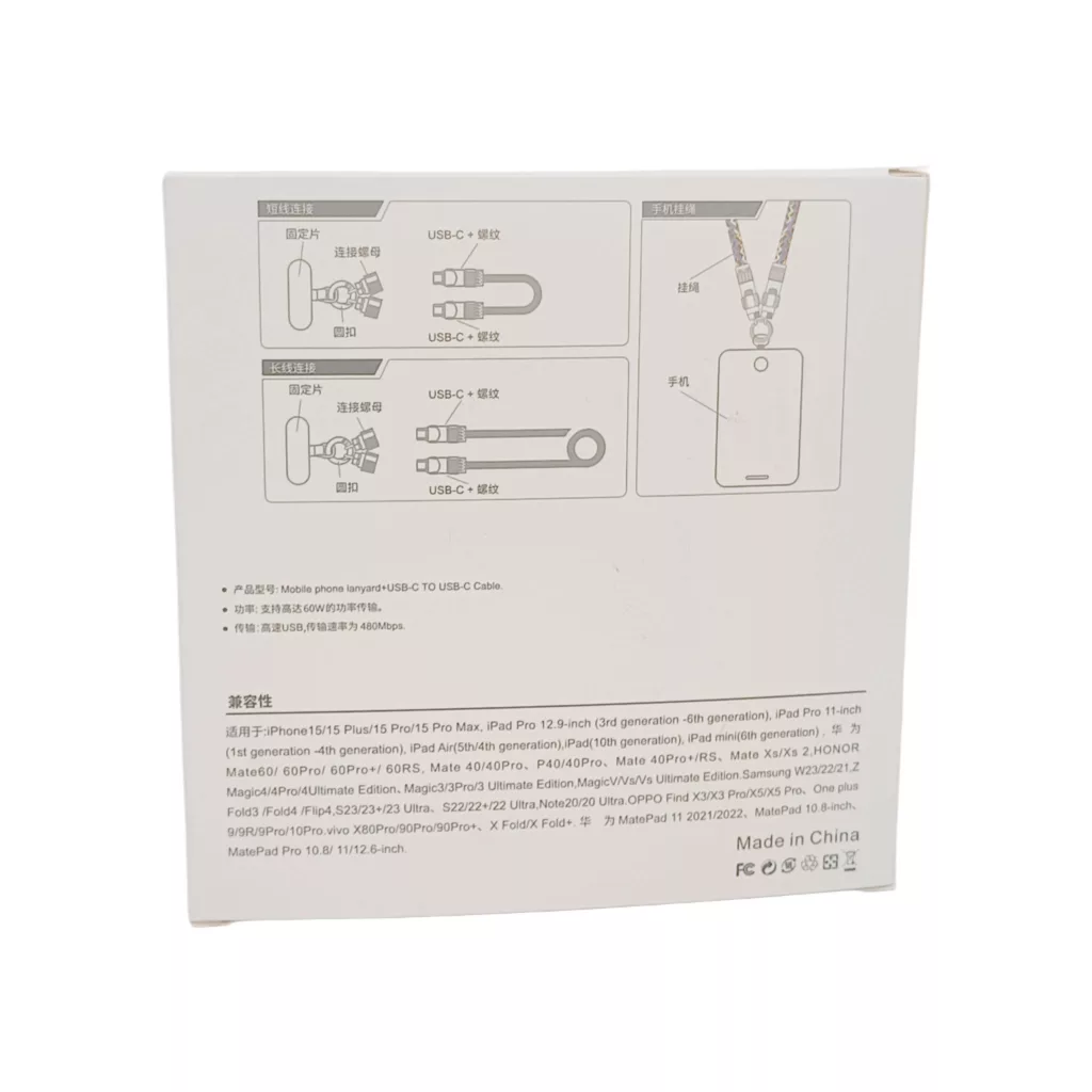 کابل تبدیل USB-C مدل L22N30 طول 1.5 متر