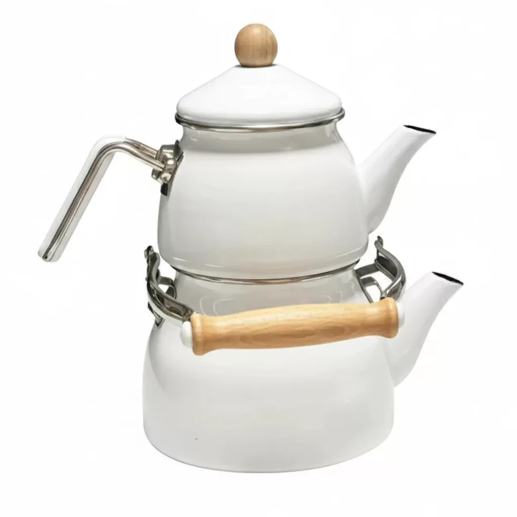 ست کتری و قوری شاهین مدل BYA_Z گنجایش کتری 2.1 لیتر و گنجایش قوری 1.1 لیتر