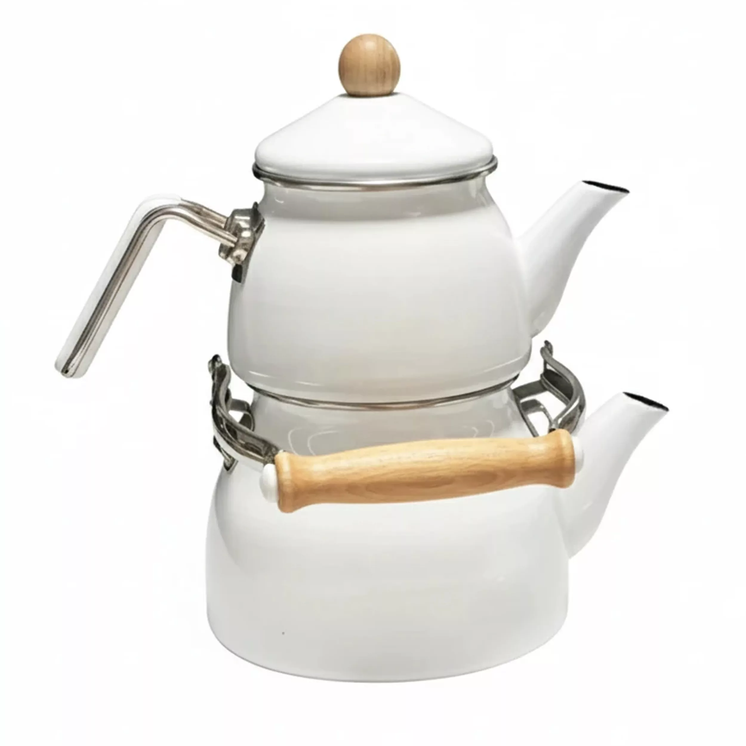 ست کتری و قوری شاهین مدل BYA_Z گنجایش کتری 2.1 لیتر و گنجایش قوری 1.1 لیتر