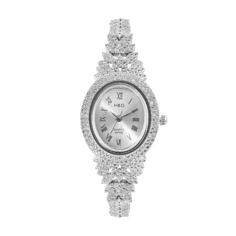 ساعت مچی عقربه‌ای زنانه مدل نقره پروانه دار کد 00015