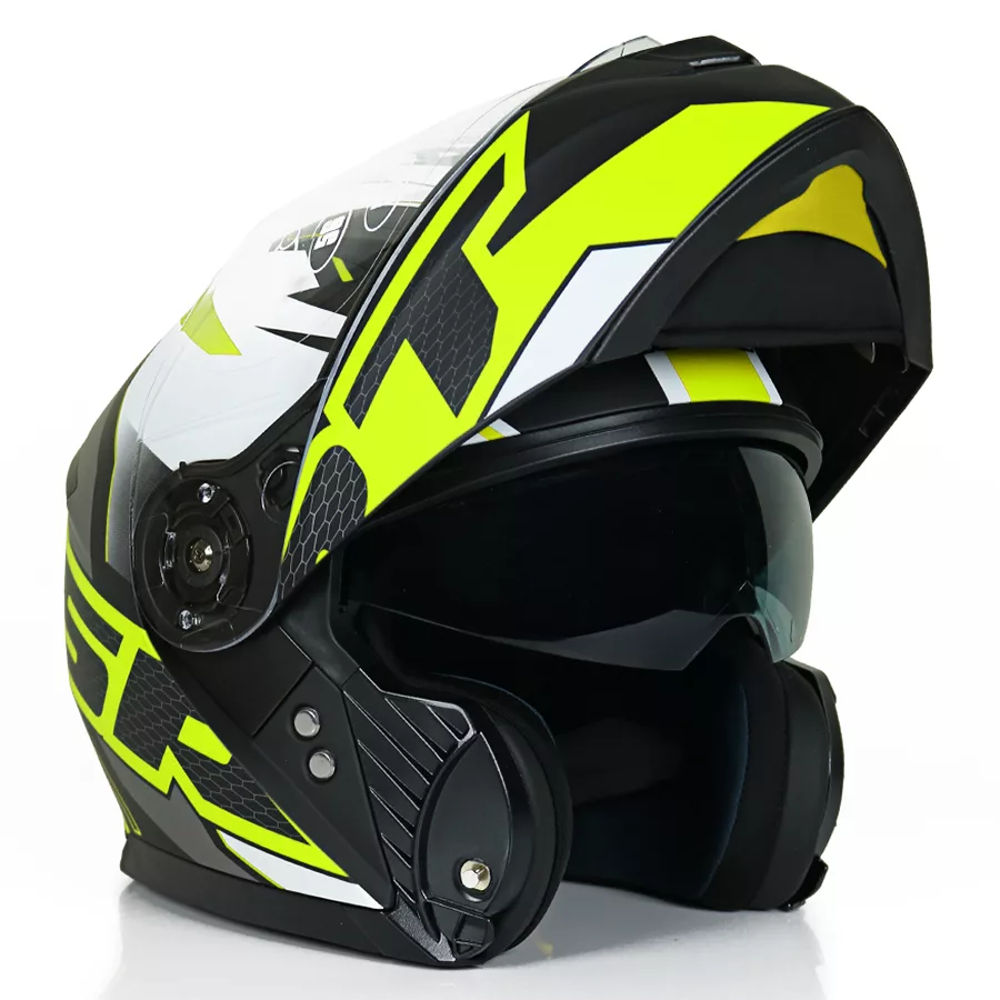 کلاه کاسکت فک متحرک راپیدو مدل 950+ srt yllw