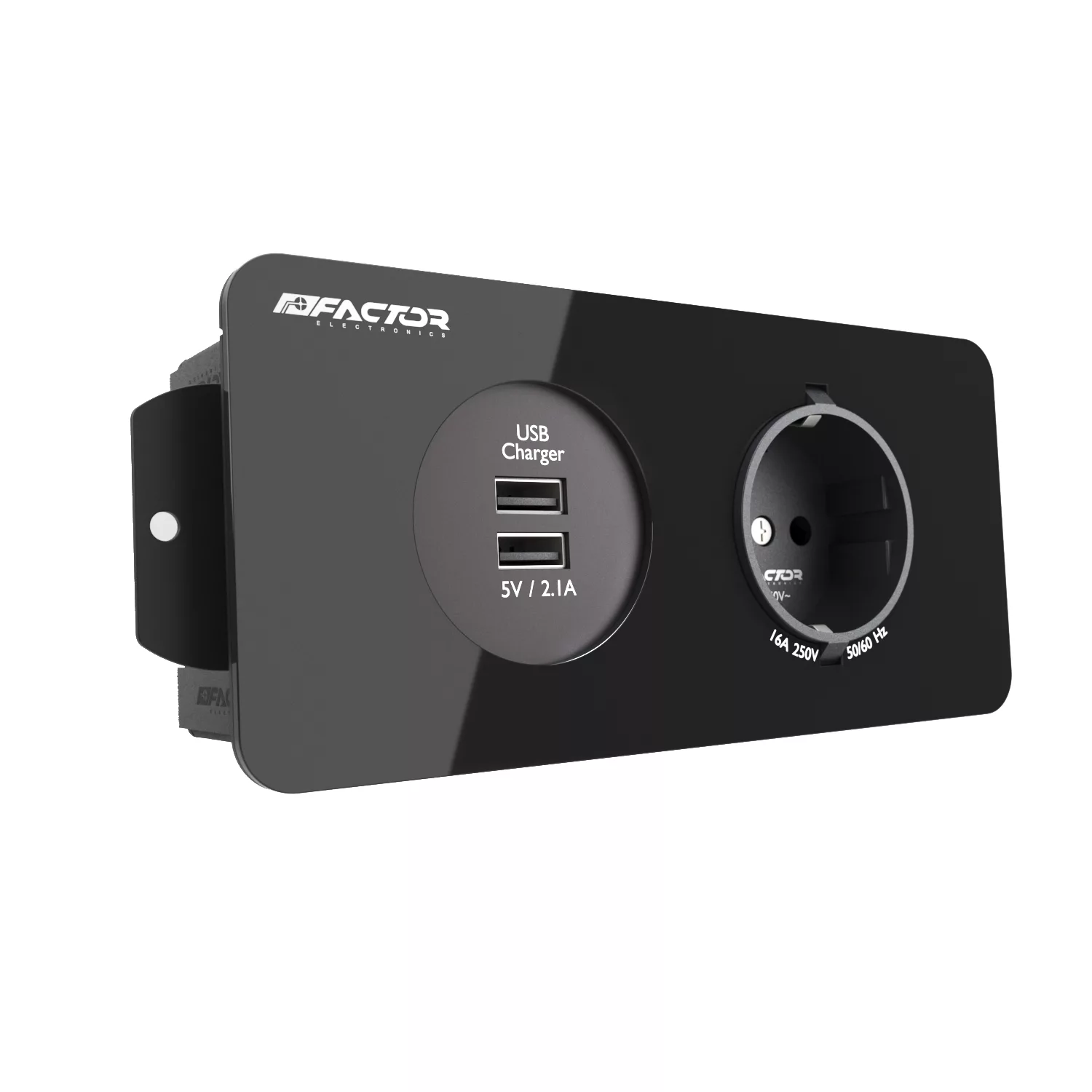 چندراهی برق و شارژر توکار فکتور مدل FPO-2