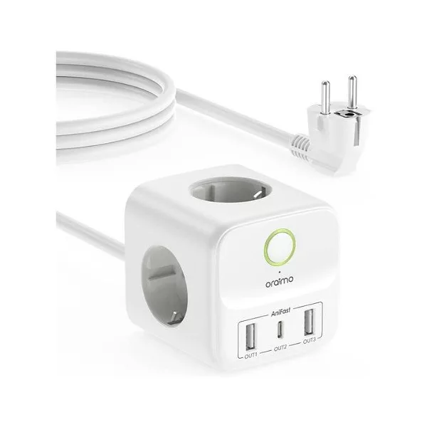 سه راهی برق اُرایمو مدل Multipr 6in1