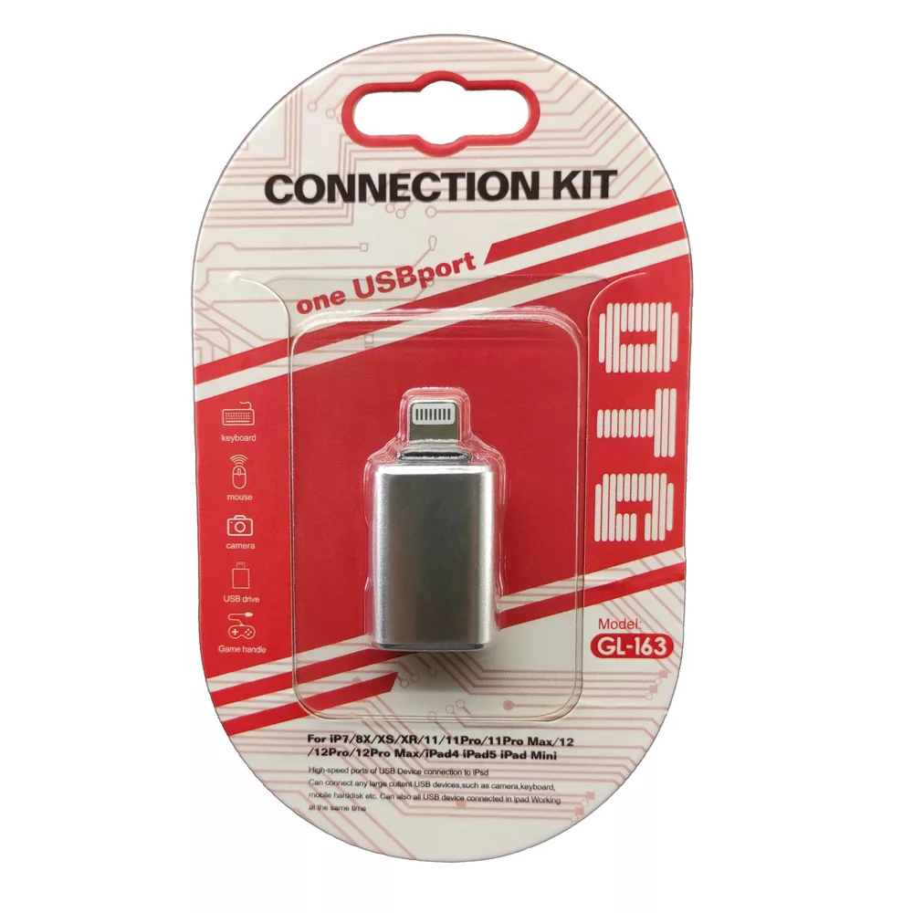 مبدل  لایتنینگ OTG مدل GL-163