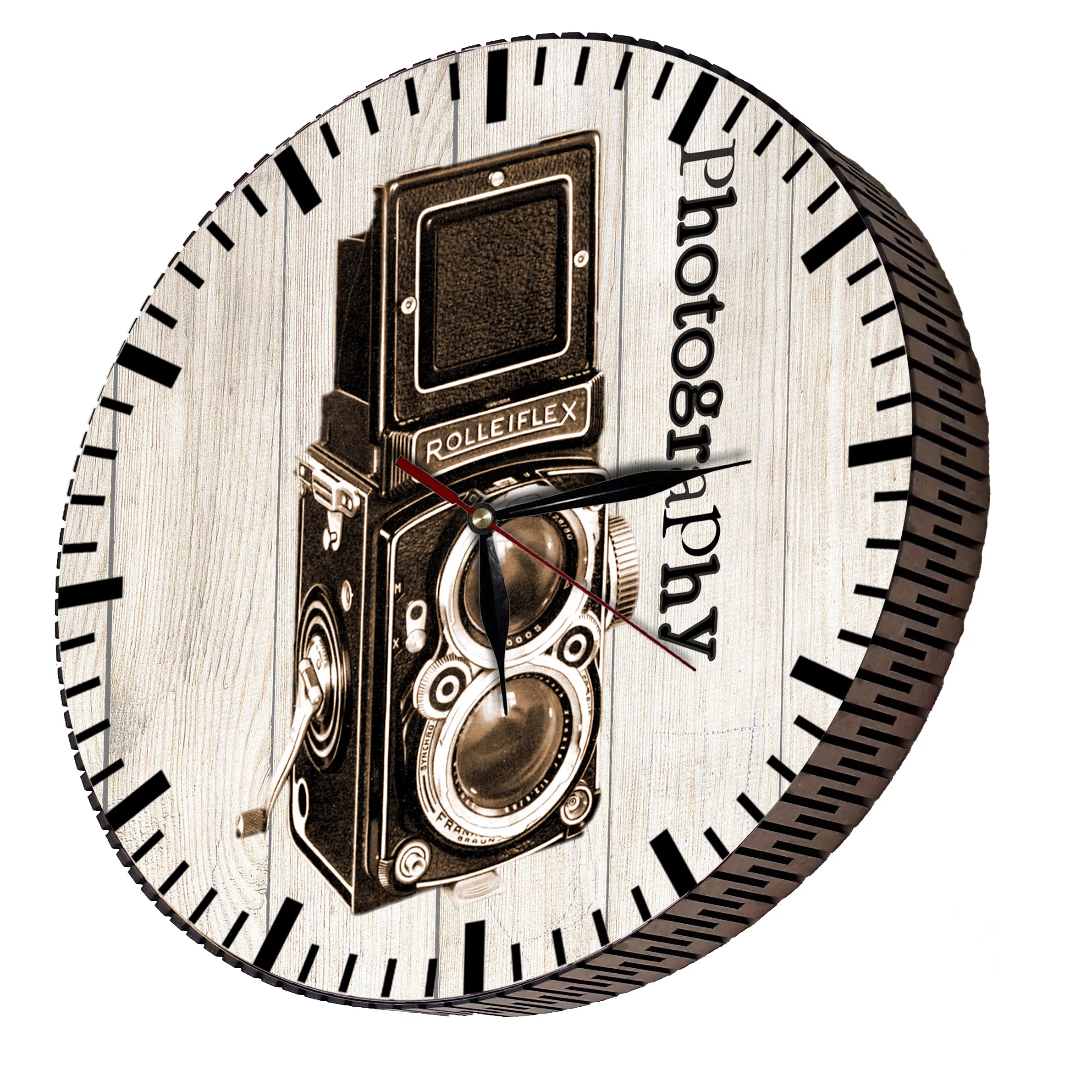 ساعت دیواری مدل دوربین قدیمی