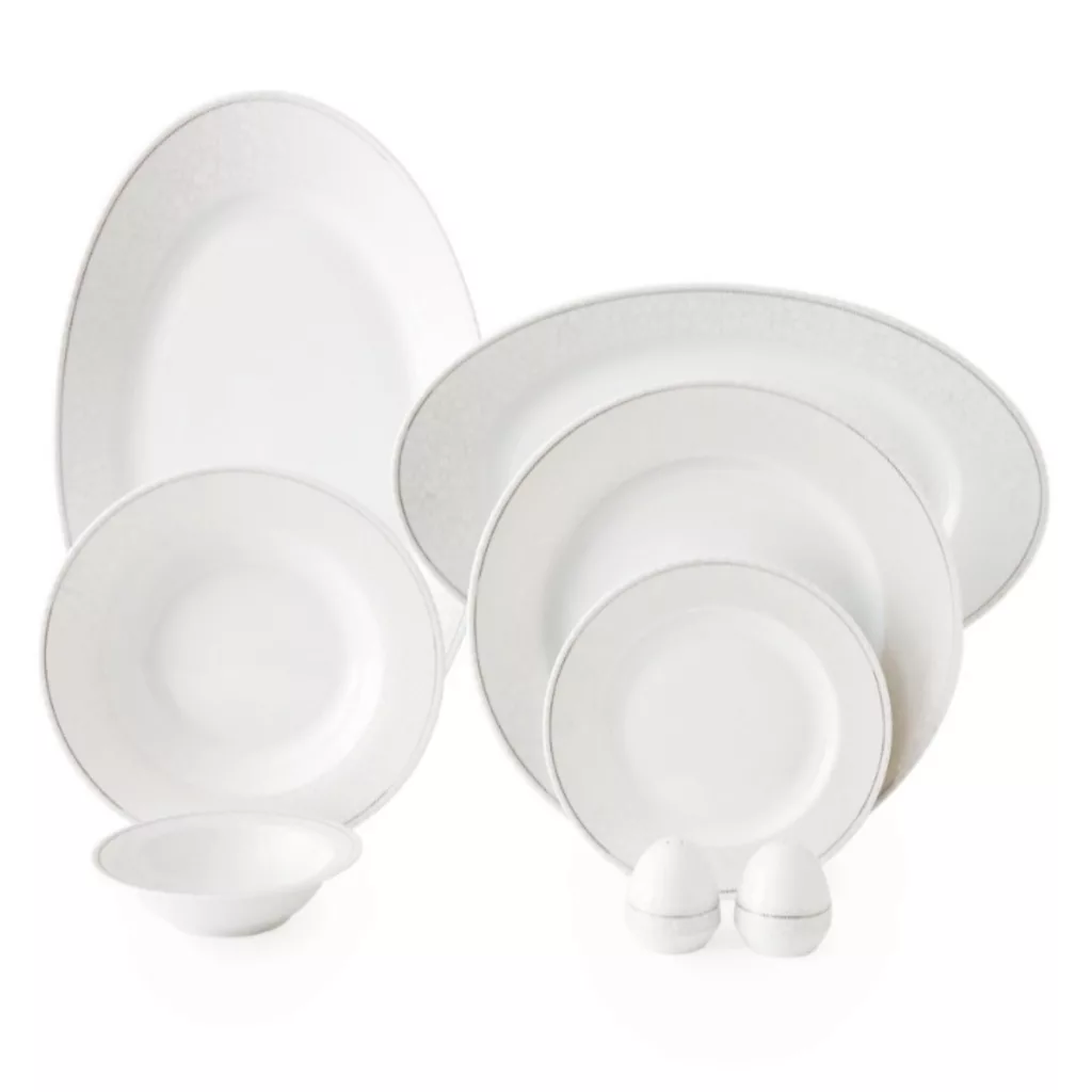 سرويس غذاخوری 28 پارچه چینی زرین ایران مدل ايتاليا اف کلارا کد 0128 درجه عالی