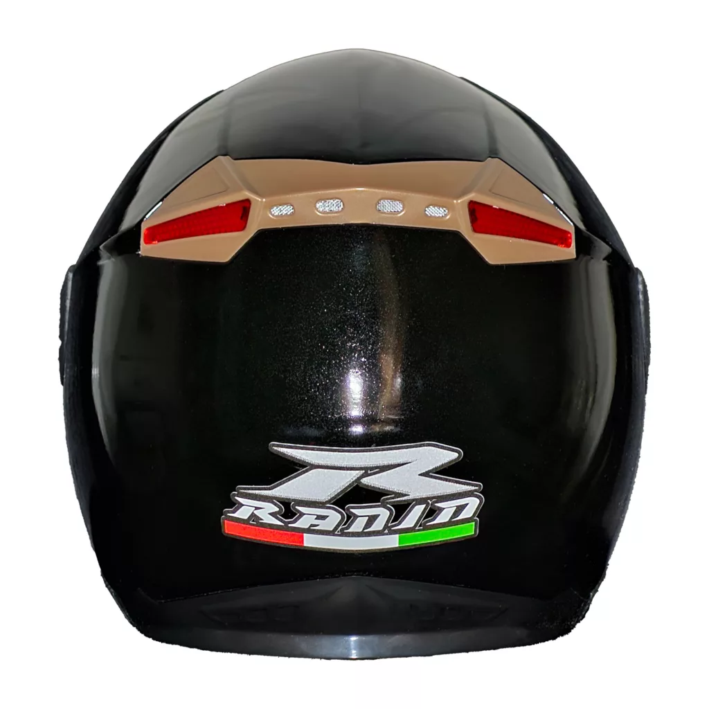 کلاه کاسکت رادین پلیمر مدل New_Radin_Bright_Black