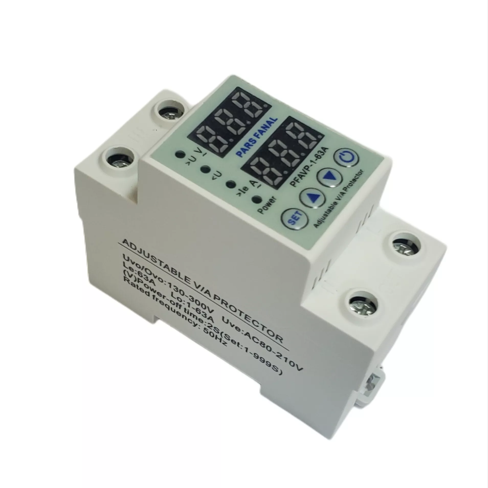 محافظ ولتاژ پارس فانال مدل ۶۳ آمپر تکفاز