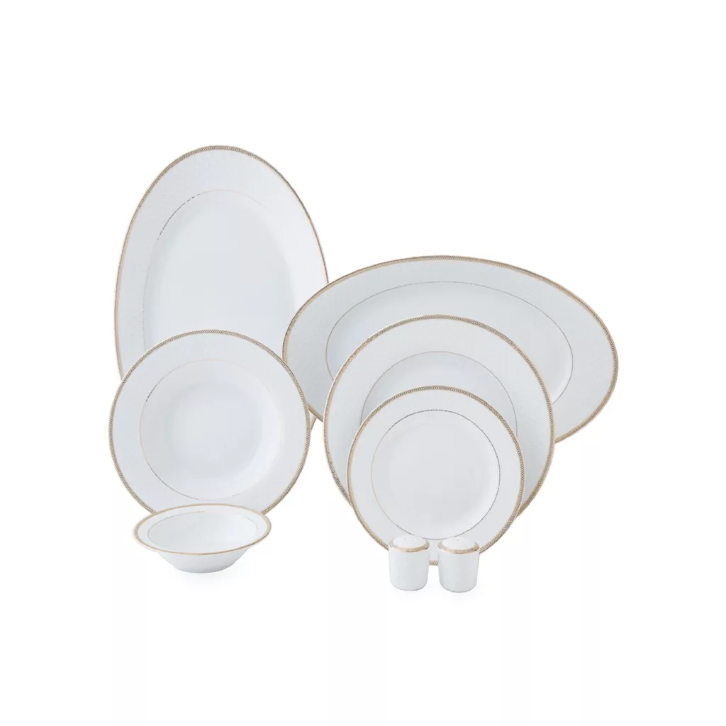 سرویس غذاخوری 28 پارچه چینی زرین ایران مدل رادیانس سپینود درجه عالی