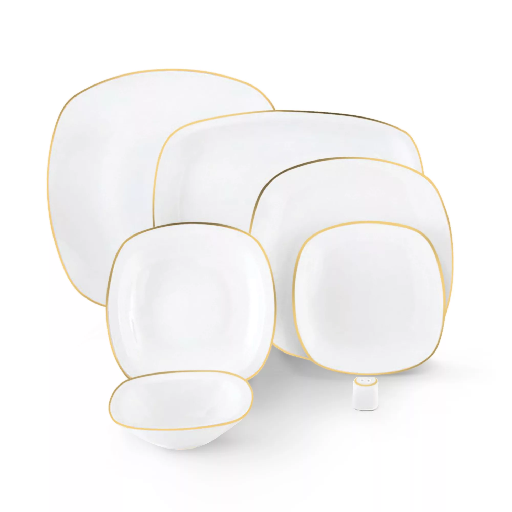 سرویس 27 پارچه چینی زرین ایران سری کواترو مدل Zarin درجه عالی