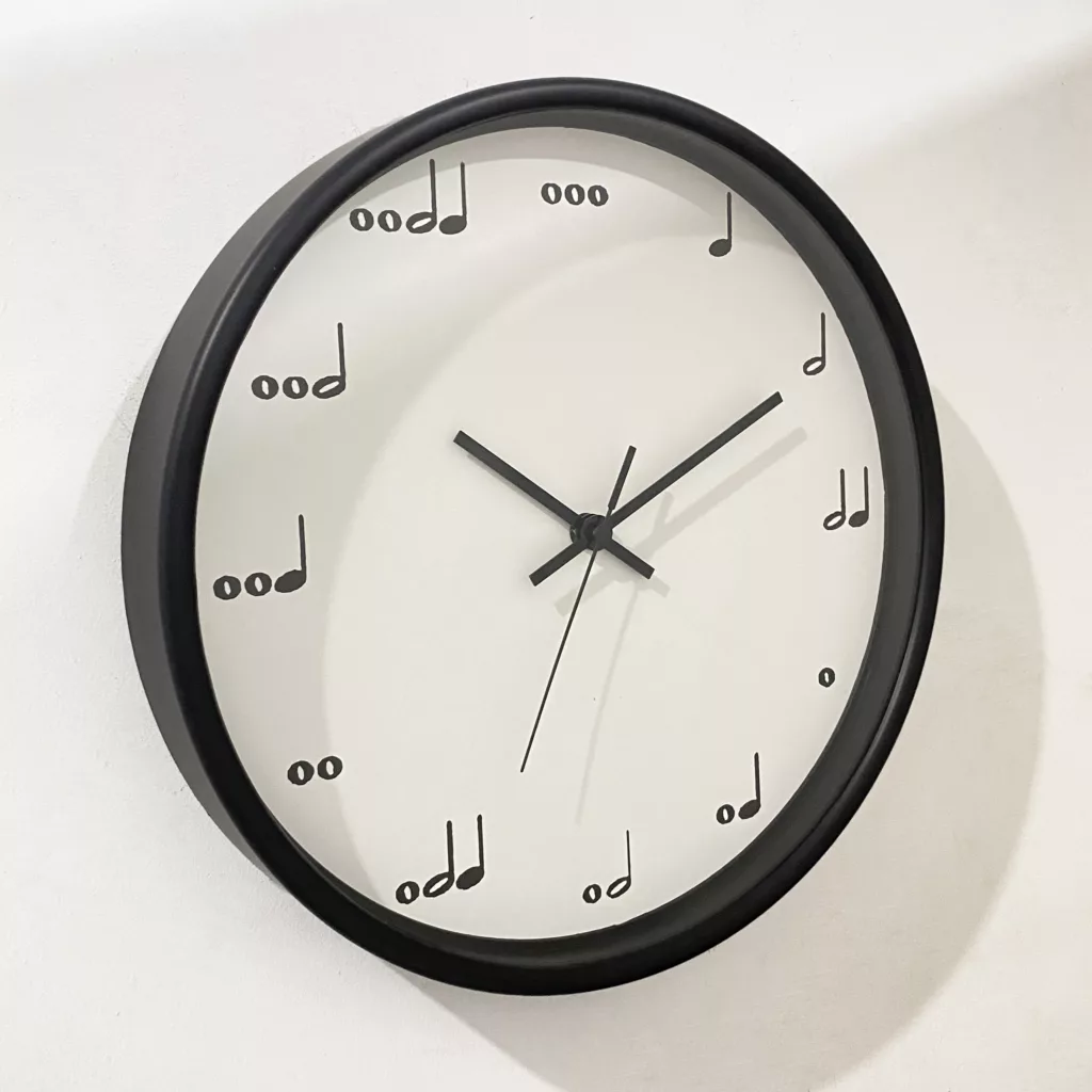 ساعت دیواری سال بردز مدل نت موسیقی