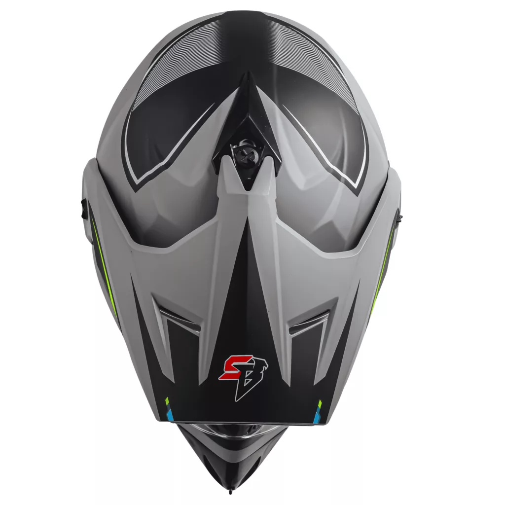 کلاه کاسکت چانه‌دار استیل برد مدل RACER TGreen