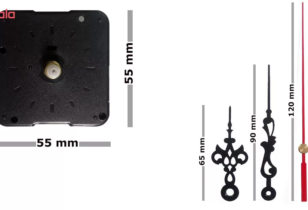 موتور آرام گرد ساعت مدل M6363 بسته 2 عددی