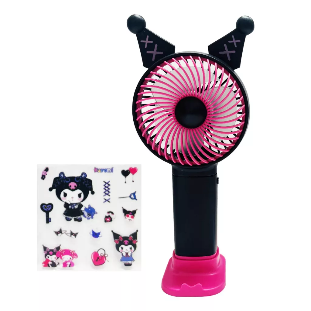 پنکه دستی مدل کرومی عروسکی 600 میلی آمپر ساعت