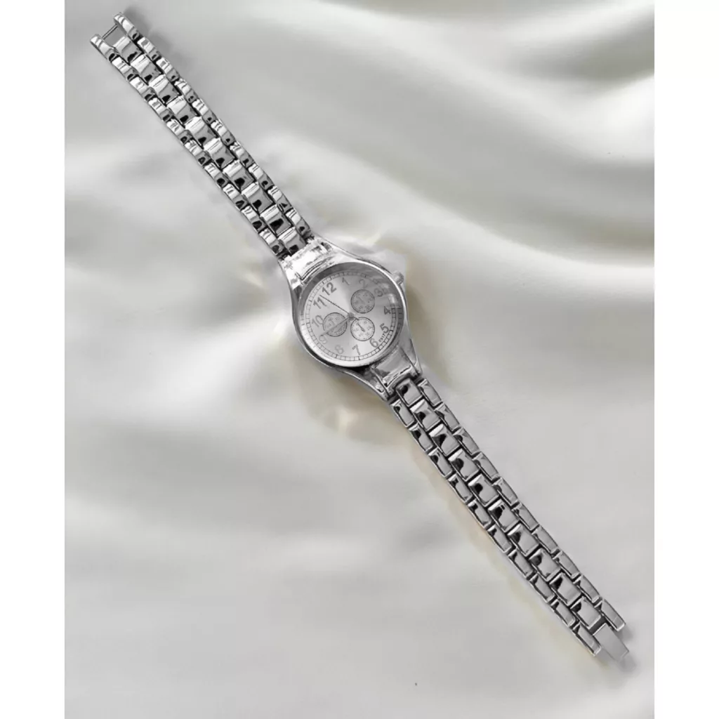 ساعت مچی عقربه‌ای کوارتز زنانه مدل کلاسیک لوکس تک موتوره بند دستبندی کد ۲