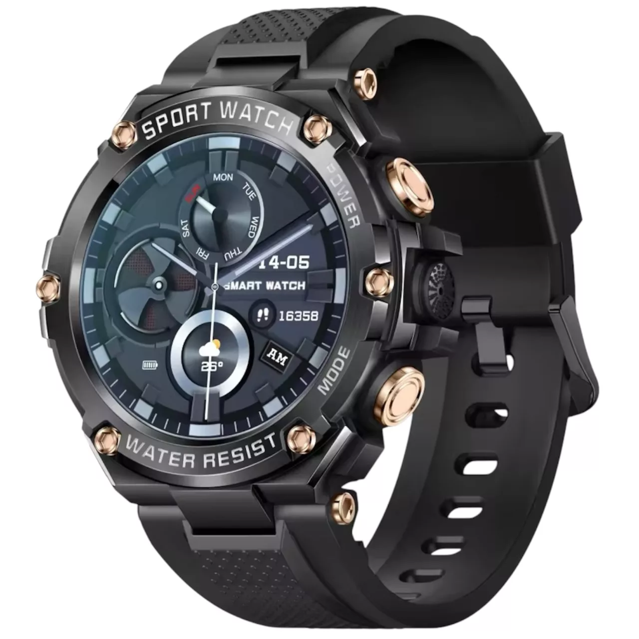 ساعت هوشمند 1.5 اینچی مدل T88  با بند سیلیکونی