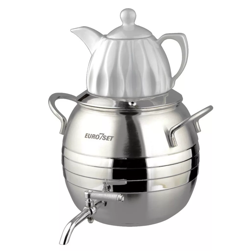 ست کتری و قوری یوروست کد 2036 گنجایش کتری 6 لیتر گنجایش قوری 1 لیتر