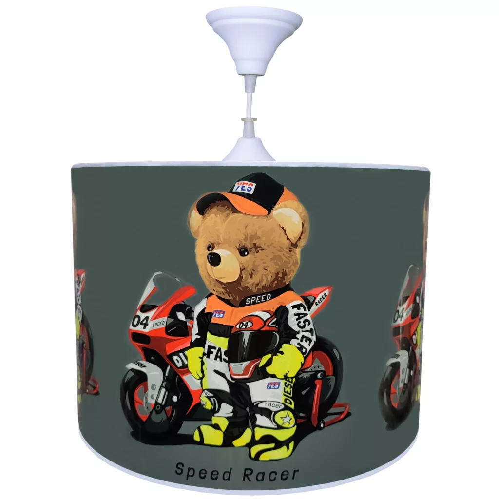 لوستر کودک مدل خرس موتور سوار