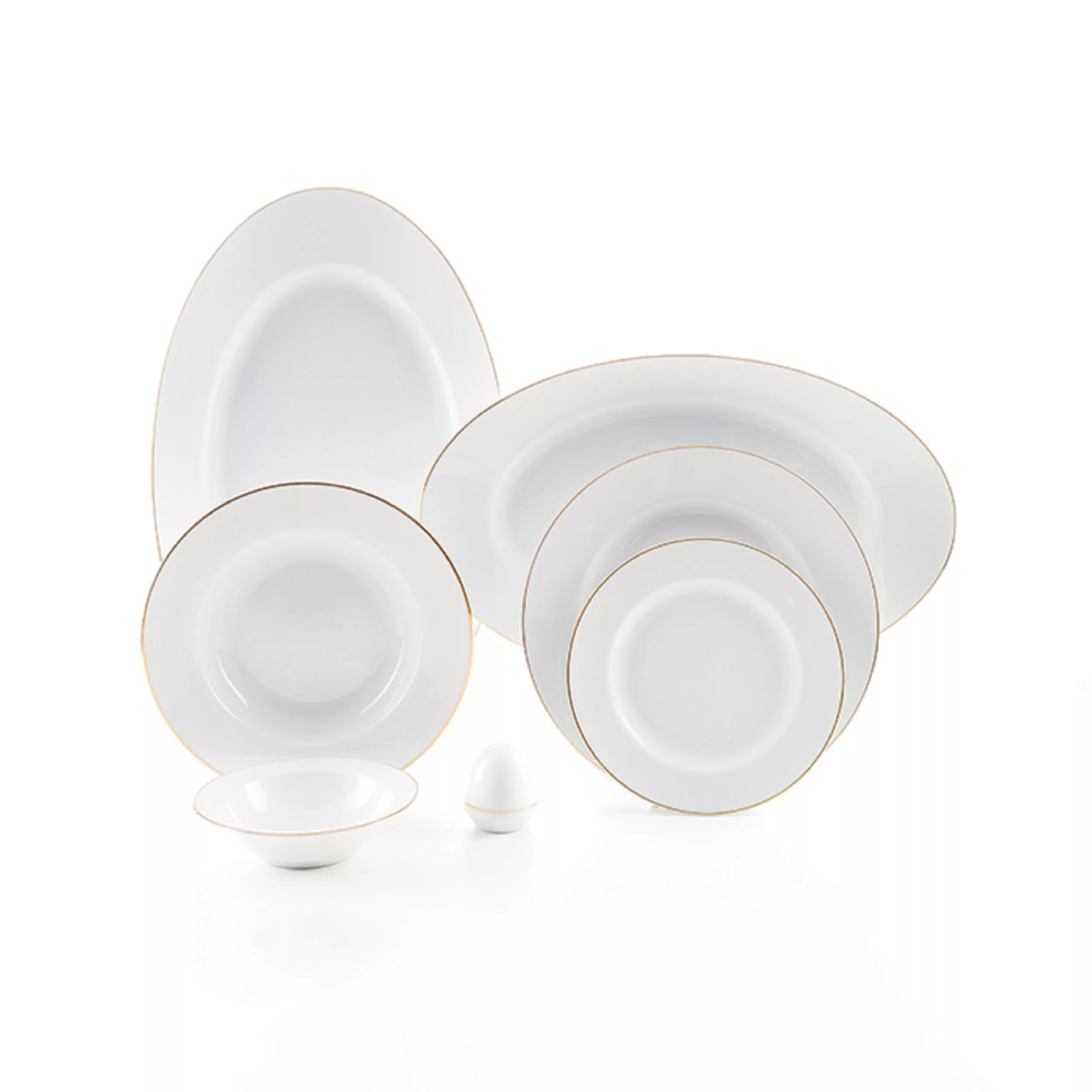 سرویس غذاخوری 28 پارچه چینی زرین ایران مدل ایتالیا اف زرین درجه 3