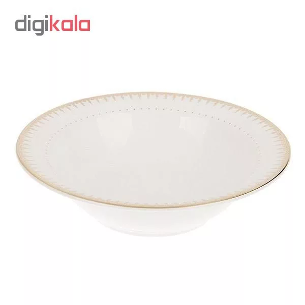 سرویس غذاخوری 28 پارچه چینی زرین ایران مدل ایتالیا اف سپیدار درجه یک