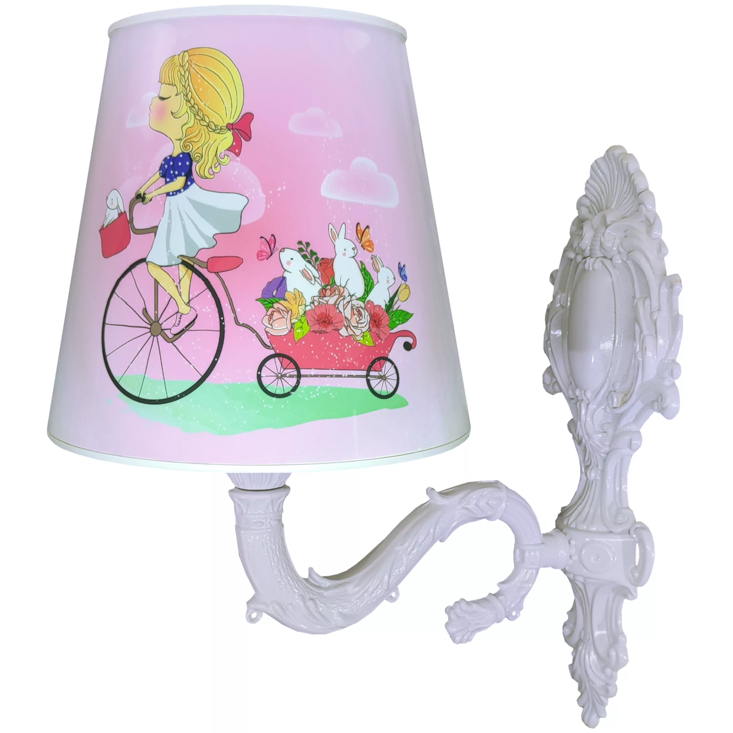 چراغ خواب کودک مدل دختر و خرگوش