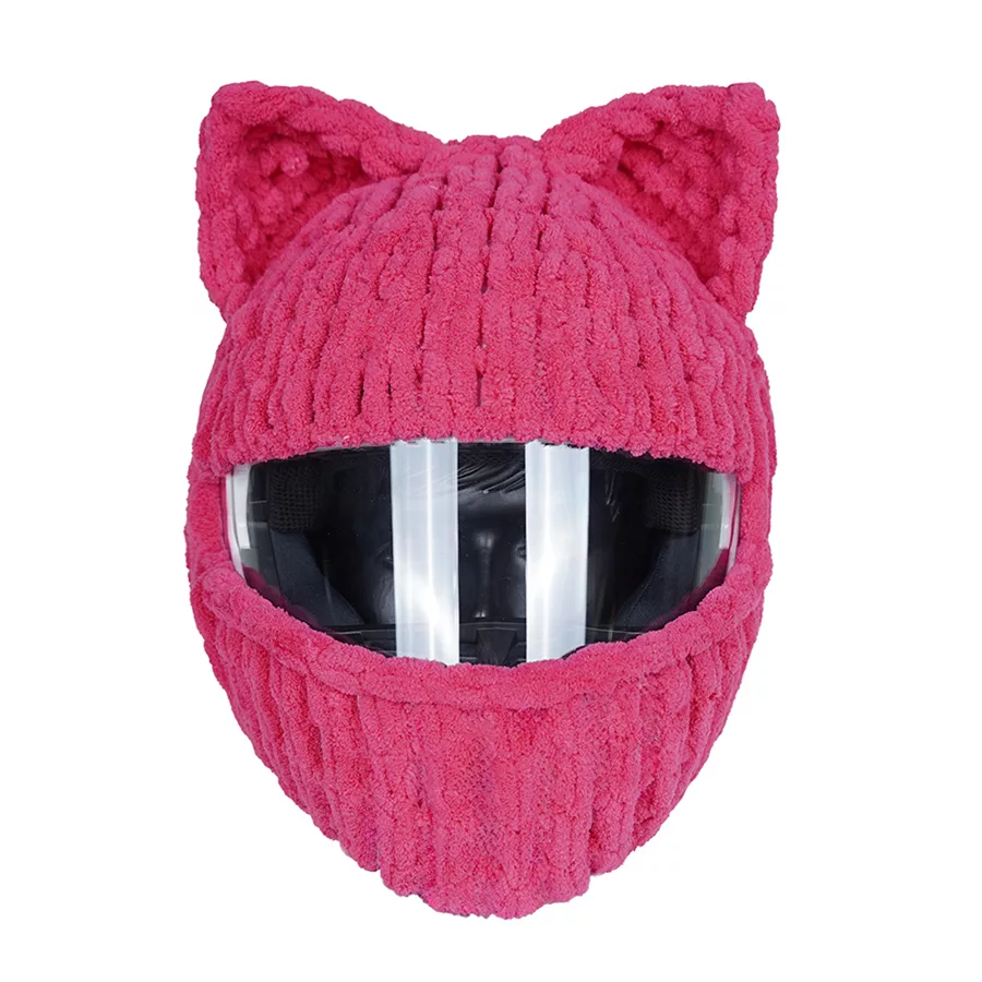 کلاه کاسکت پی مدل NOFACE Rabbit PINK