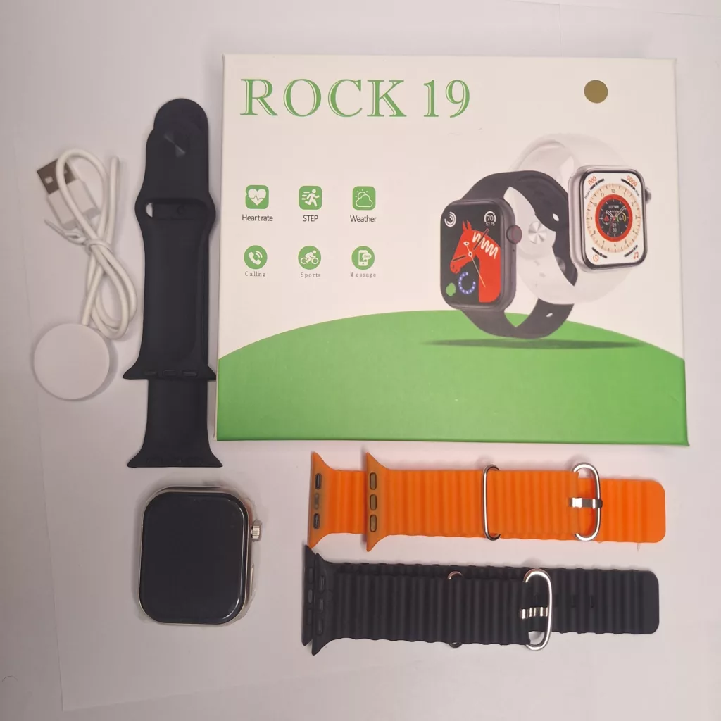 ساعت هوشمند ۴۹ میلیمتری مدل ROCK19 با بند سیلیکونی