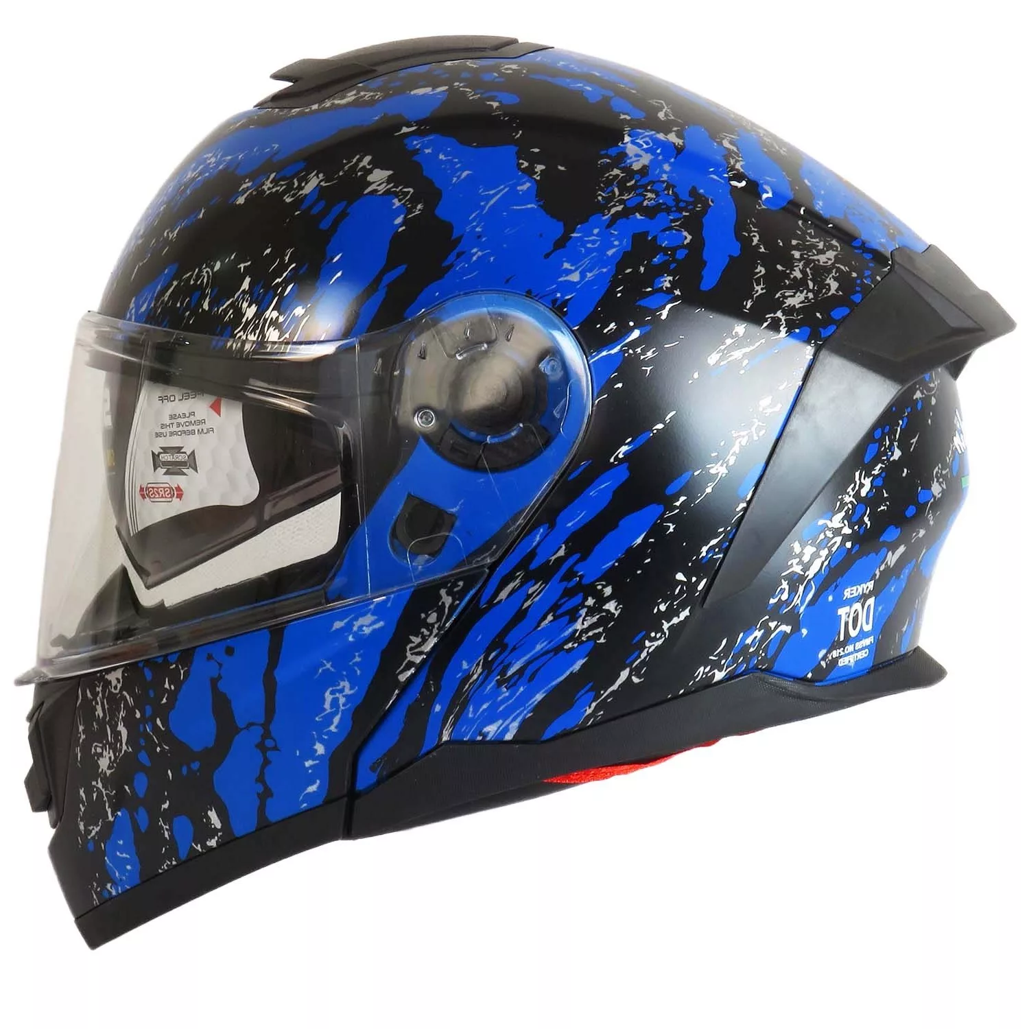 کلاه کاسکت فک متحرک رادین مدل Midnight Splash کد 1945