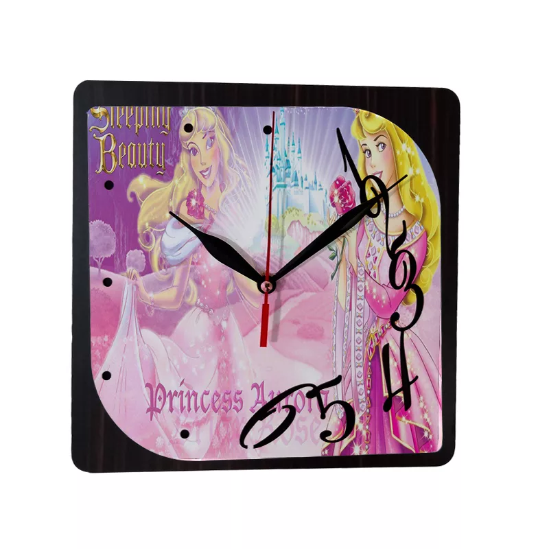 ساعت دیواری کودک طرح زیبای خفته tu4