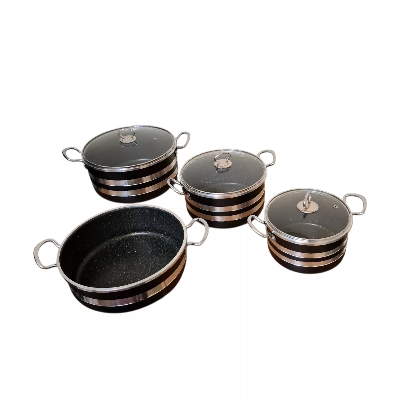 سرویس قابلمه و تابه گرانیتی 7 پارچه آوا کد 412