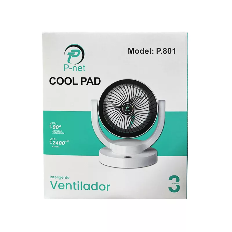 پنکه رومیزی پی نت مدل P.801 ظرفیت 2400 میلی آمپر ساعت