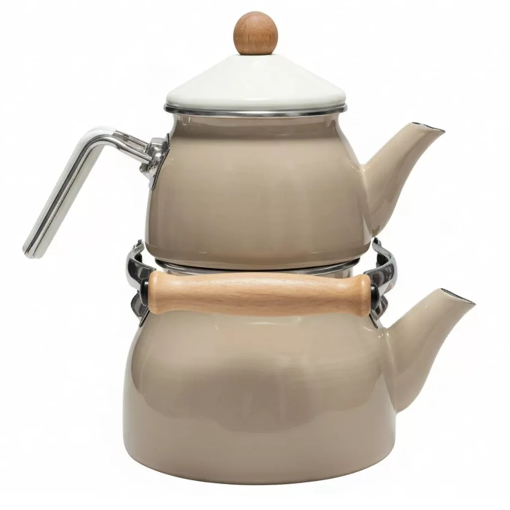 کتری و قوری شاهین مدل BEJ-PRL گنجایش کتری 2.1 لیتر گنجایش قوری 1.1 لیتر