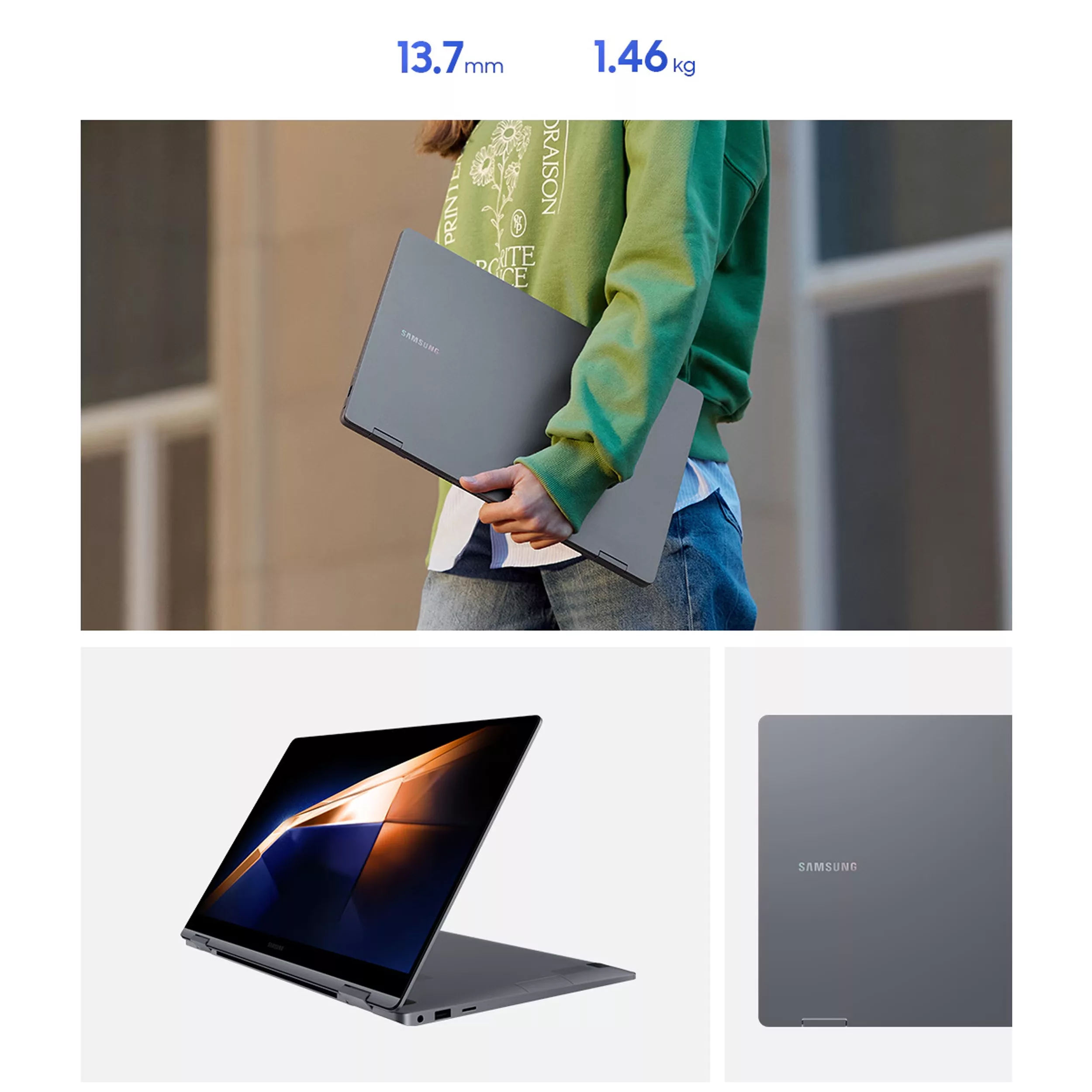 لپ تاپ 15.6 اینچ سامسونگ مدل Galaxy Book 4-Core 7 150U-16GB LPDDR5-512GB SSD-AMOLED