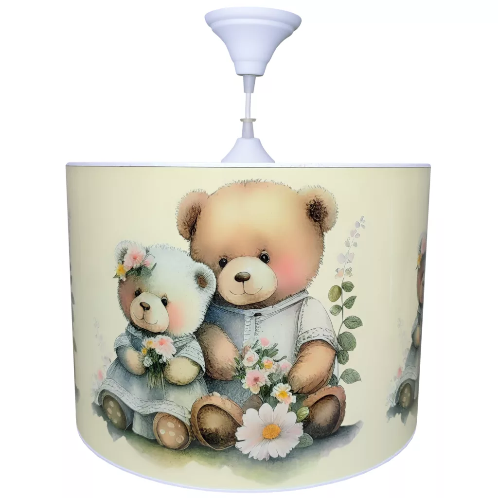 لوستر کودک مدل خرس و گل 2